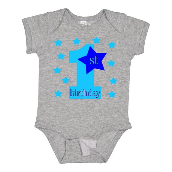 Inktastic 1st Birthday Boy Stars Boys Baby Bodysuit