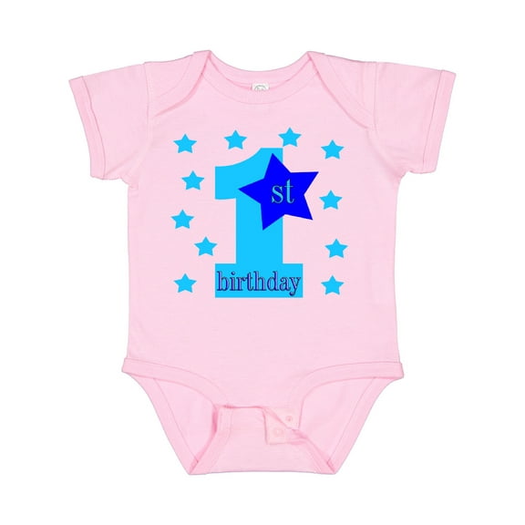 Inktastic 1st Birthday Boy Stars Boys Baby Bodysuit