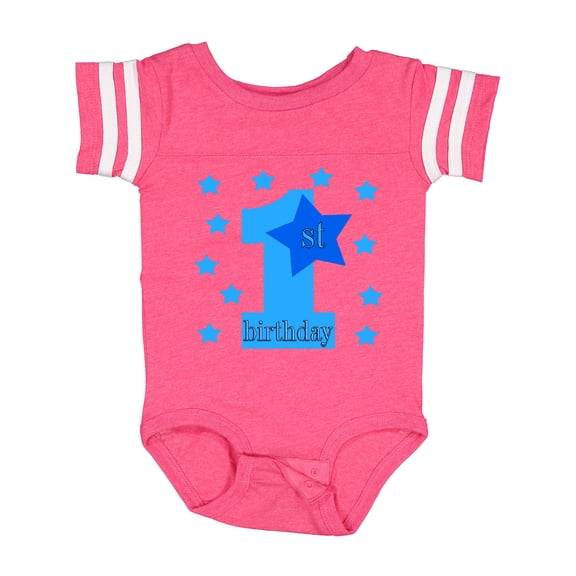 Inktastic 1st Birthday Boy Stars Boys Baby Bodysuit