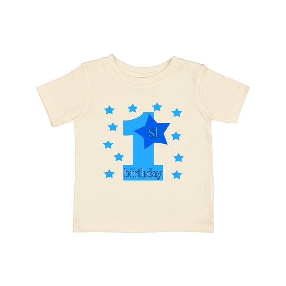 Inktastic 1st Birthday Boy Stars Boys Baby T-Shirt