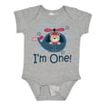 thumbnail image 1 of Inktastic 1st Birthday Boys Helicopter 1 Year Old Boys Baby Bodysuit, 1 of 5