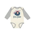 thumbnail image 1 of Inktastic 1st Birthday Boys Helicopter 1 Year Old Boys Long Sleeve Baby Bodysuit, 1 of 5