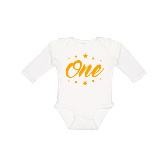 Inktastic 1st Birthday Boys or Girls Long Sleeve Baby Bodysuit
