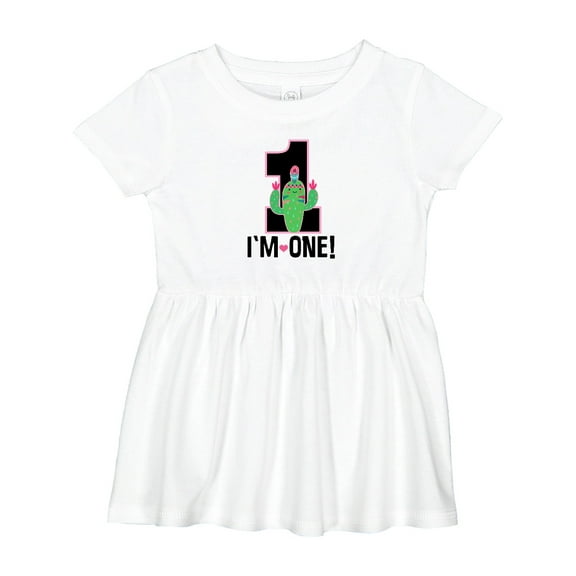 Inktastic 1st Birthday Cactus Cute Girls 1 Year Old Girls Baby Dress