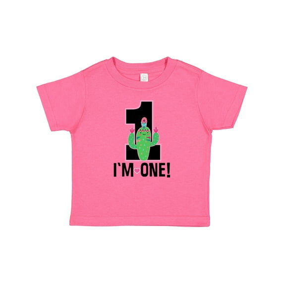 Inktastic 1st Birthday Cactus Cute Girls 1 Year Old Girls Baby T-Shirt