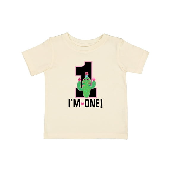 Inktastic 1st Birthday Cactus Cute Girls 1 Year Old Girls Baby T-Shirt