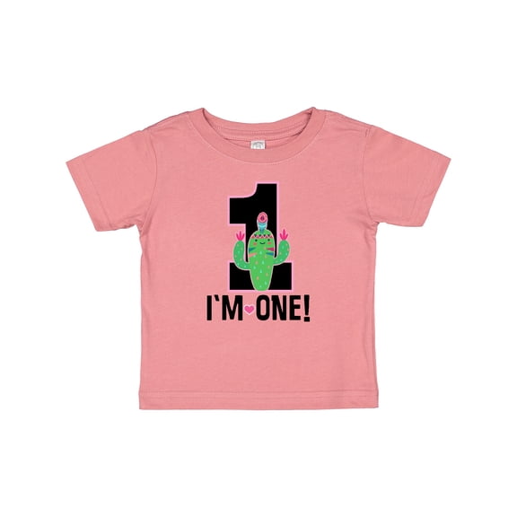 Inktastic 1st Birthday Cactus Cute Girls 1 Year Old Girls Baby T-Shirt