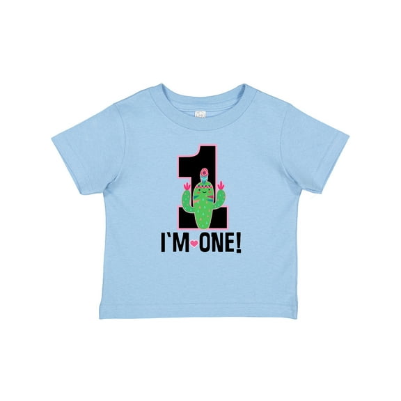 Inktastic 1st Birthday Cactus Cute Girls 1 Year Old Girls Baby T-Shirt