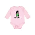 thumbnail image 1 of Inktastic 1st Birthday Cactus Cute Girls 1 Year Old Girls Long Sleeve Baby Bodysuit, 1 of 5