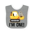 thumbnail image 1 of Inktastic 1st Birthday Construction Truck Boy Boys Baby Bib, 1 of 4