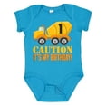 thumbnail image 1 of Inktastic 1st Birthday Construction Truck Cement Mixer Boys or Girls Baby Bodysuit, 1 of 5
