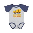 thumbnail image 1 of Inktastic 1st Birthday Construction Truck Cement Mixer Boys or Girls Baby Bodysuit, 1 of 5