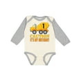 thumbnail image 1 of Inktastic 1st Birthday Construction Truck Cement Mixer Boys or Girls Long Sleeve Baby Bodysuit, 1 of 5
