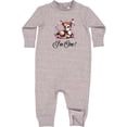 thumbnail image 1 of Inktastic 1st Birthday Cottagecore Baby Girl Deer Baby Fleece Romper, 1 of 4