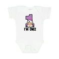 thumbnail image 1 of Inktastic 1st Birthday Cow Farm Party Girls 1 Year Old Girls Baby Bodysuit, 1 of 5