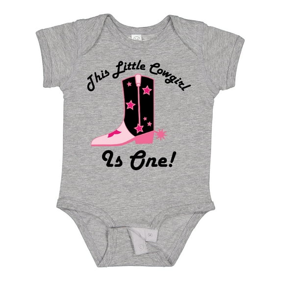 Inktastic 1st Birthday Cowgirl is One Girls Baby Bodysuit