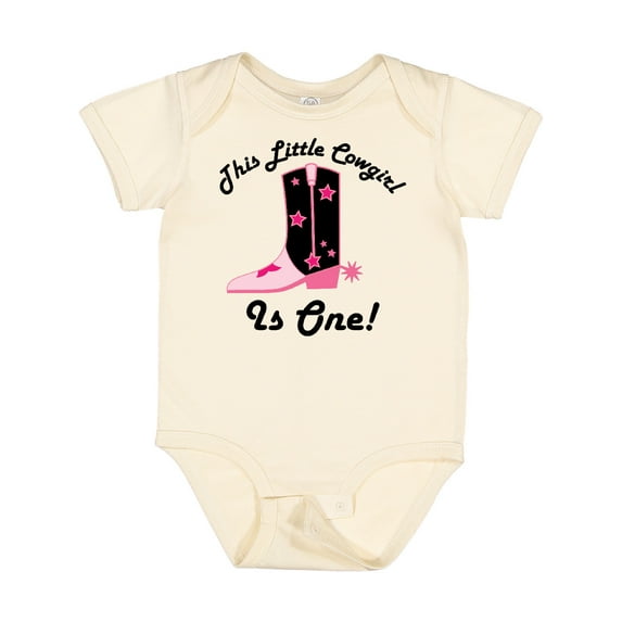 Inktastic 1st Birthday Cowgirl is One Girls Baby Bodysuit