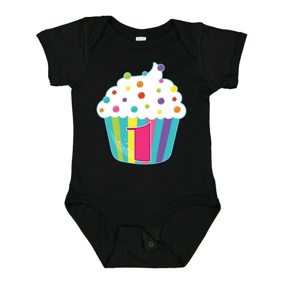 Inktastic 1st Birthday Cupcake Boys or Girls Baby Bodysuit