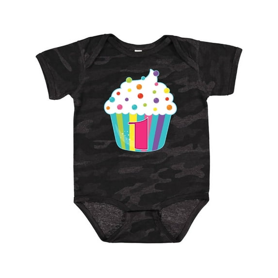 Inktastic 1st Birthday Cupcake Boys or Girls Baby Bodysuit