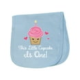 thumbnail image 1 of Inktastic 1st Birthday Cupcake Girls Cute Baby Burp Cloth, 1 of 3