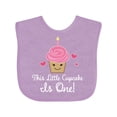 thumbnail image 1 of Inktastic 1st Birthday Cupcake Girls Cute Girls Baby Bib, 1 of 4