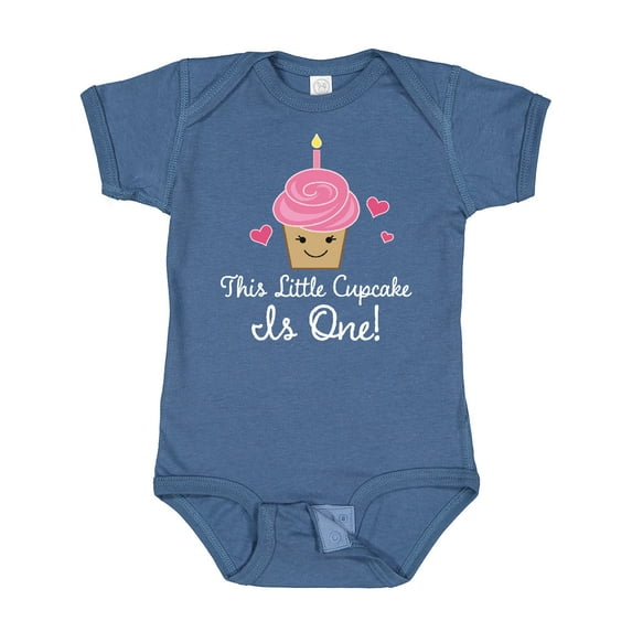 Inktastic 1st Birthday Cupcake Girls Cute Girls Baby Bodysuit