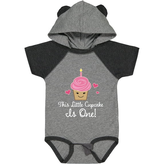 Inktastic 1st Birthday Cupcake Girls Cute Girls Baby Bodysuit
