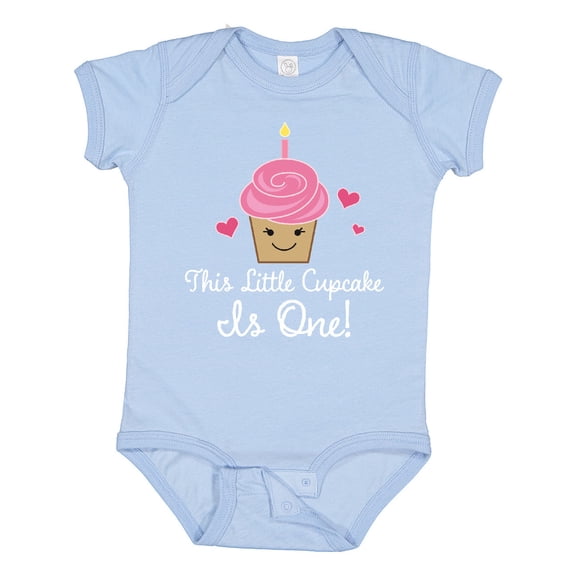 Inktastic 1st Birthday Cupcake Girls Cute Girls Baby Bodysuit
