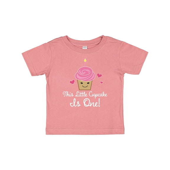 Inktastic 1st Birthday Cupcake Girls Cute Girls Baby T-Shirt