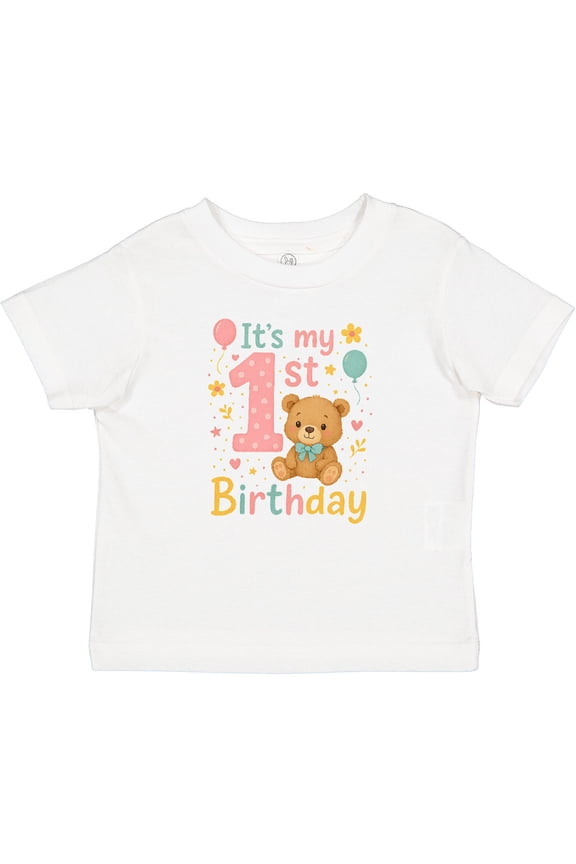 1st Birthday Cute Teddy Bear Theme Boys or Girls Baby T-Shirt