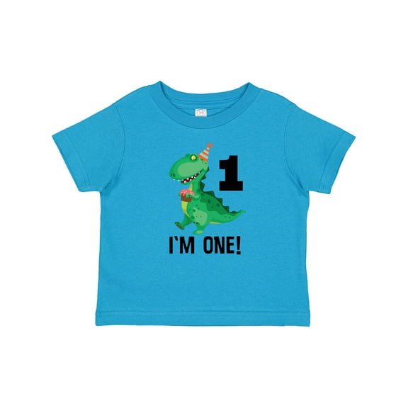 Inktastic 1st Birthday Dinosaur 1 Year Old Boy Boys Baby T-Shirt