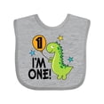 thumbnail image 1 of Inktastic 1st Birthday Dinosaur 1 Year Old Boy Boys or Girls Baby Bib, 1 of 4