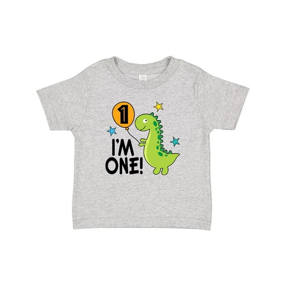 Inktastic 1st Birthday Dinosaur 1 Year Old Boy Boys or Girls Baby T-Shirt
