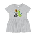 thumbnail image 1 of Inktastic 1st Birthday Dinosaur 1 Year Old Boy Girls Baby Dress, 1 of 5