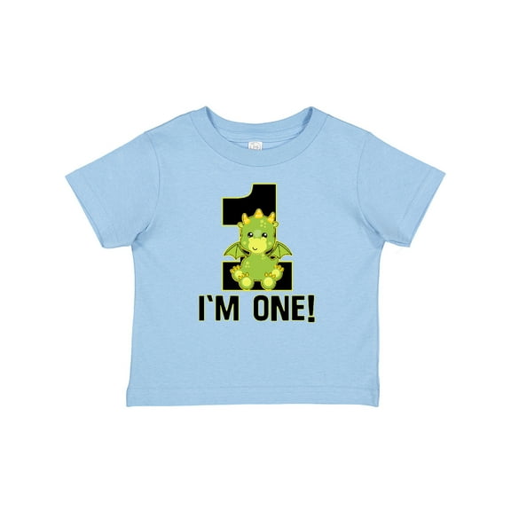 Inktastic 1st Birthday Dragon 1 Year Old Boy Boys Baby T-Shirt
