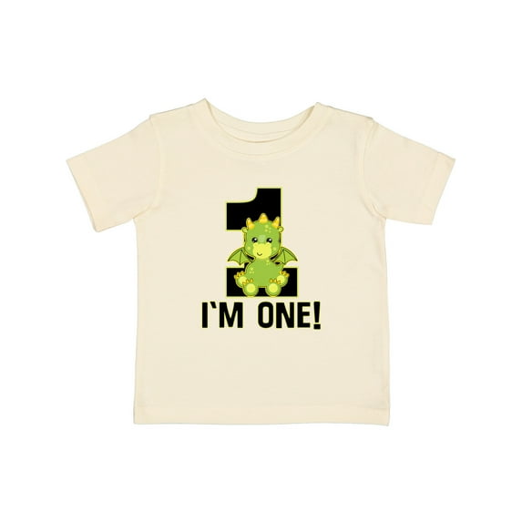 Inktastic 1st Birthday Dragon 1 Year Old Boy Boys Baby T-Shirt
