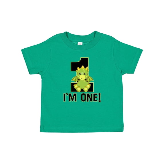 Inktastic 1st Birthday Dragon 1 Year Old Boy Boys Baby T-Shirt