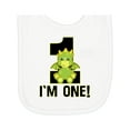 thumbnail image 1 of Inktastic 1st Birthday Dragon 1 Year Old Boy Newborn Bib, 1 of 3