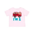 thumbnail image 1 of Inktastic 1st Birthday Fire Truck Boys or Girls Baby T-Shirt, 1 of 5