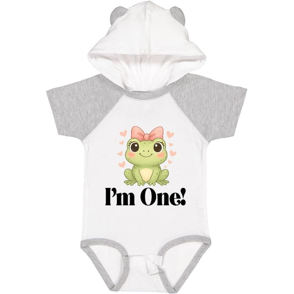 Inktastic 1st Birthday Frog 1 Year Old Girl Girls Baby Bodysuit