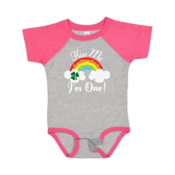 Inktastic 1st Birthday Kiss Me Im One Boys or Girls Baby Bodysuit