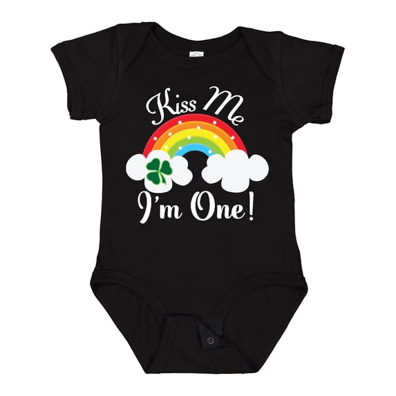 Inktastic 1st Birthday Kiss Me Im One Boys or Girls Baby Bodysuit