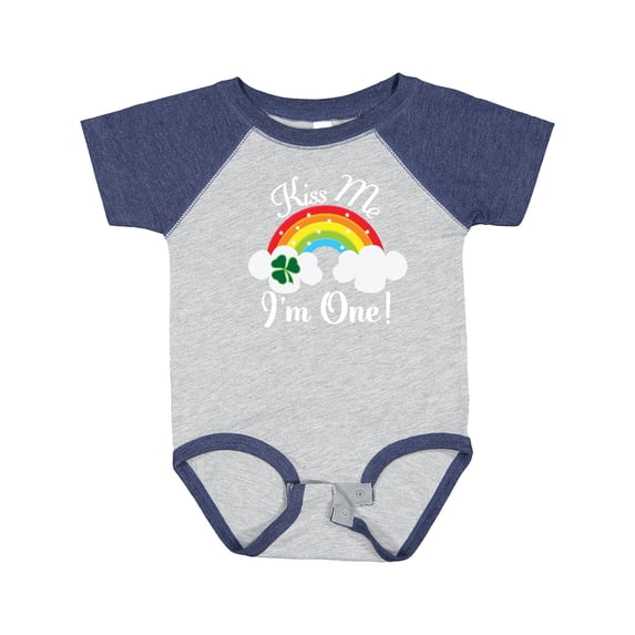 Inktastic 1st Birthday Kiss Me Im One Boys or Girls Baby Bodysuit