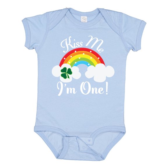 Inktastic 1st Birthday Kiss Me Im One Boys or Girls Baby Bodysuit