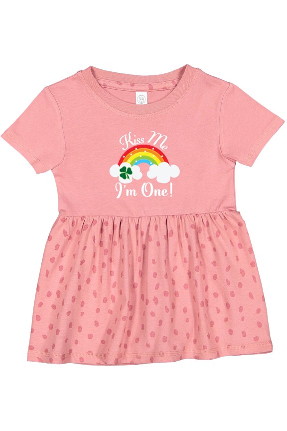 1st Birthday Kiss Me Im One Girls Baby Dress