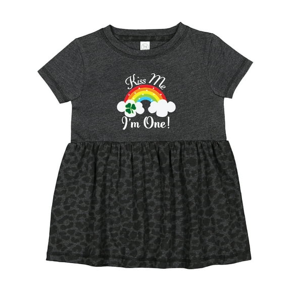 Inktastic 1st Birthday Kiss Me Im One Girls Baby Dress