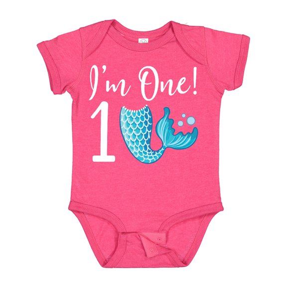 Inktastic 1st Birthday Mermaid Party Girls Baby Bodysuit