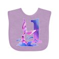 thumbnail image 1 of Inktastic 1st Birthday Mermaid Tail Boys or Girls Baby Bib, 1 of 4