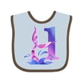thumbnail image 1 of Inktastic 1st Birthday Mermaid Tail Boys or Girls Baby Bib, 1 of 4