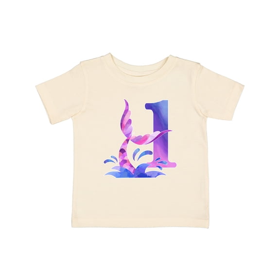Inktastic 1st Birthday Mermaid Tail Boys or Girls Baby T-Shirt